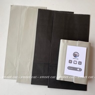 【10pcs】Black / Grey paper bags // gift bags // packaging materials // packaging essentials 纯黑色纸袋 打包材