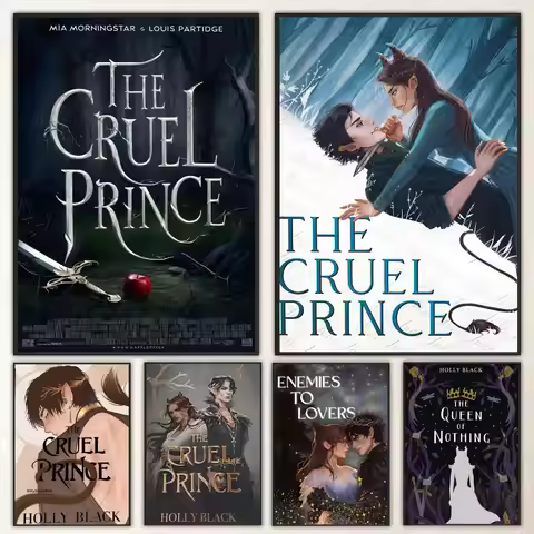 Book The Cruel Prince Poster High-definition poster stickers, suitable for bedroom, living room, hom