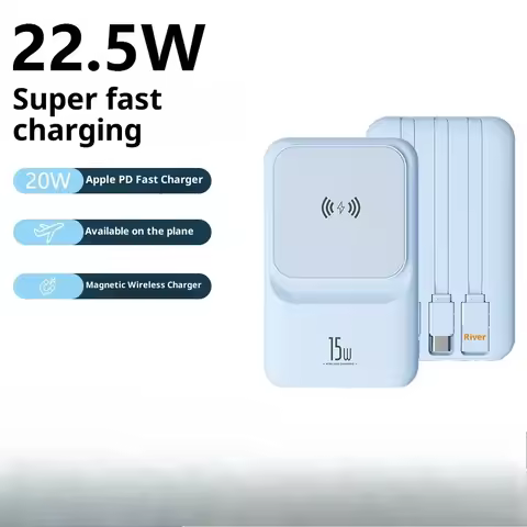 Power Bank 22.5W Magnetic Wireless Charging Mini Large Capacity Power Bank mini powerbank