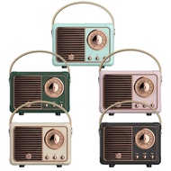 Vintage Retro Bluetooth Speaker Desktop Mini Speakers with Handle