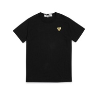 CDG Play Golden Heart Patch T-Shirt