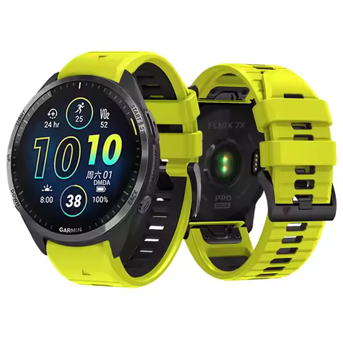 Silicone Strap Quick Fit 22mm 26mm For Garmin Forerunner 965 955 Solar 945 LTE Instinct 2X Approach 