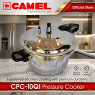 Camel CPC-10QI Pressure Cooker 10L Aluminum Induction Gas Kitchen Fast Cooking Lock Lid Heavy Duty