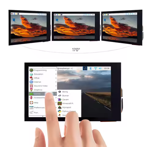 Raspberry Pi 3.5 inch LCD 480×800 IPS Display 3.5inch Capacitive Touch Screen compatible with HDMI f