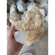 Original rough white quartz stone for home decoration, high energy purification, 14cm, weight 1.2kg 