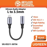 UGreen Type C to 3.5mm Audio Adapter Cable Converter Aluminium Shell With Braided MFI OMTP CTIA PD3.