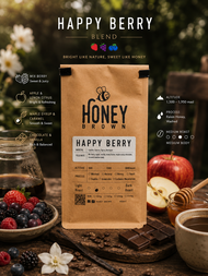 HONEY BROWN กาแฟคั่ว HAPPY BERRY BLEND (ARABICA 100%)