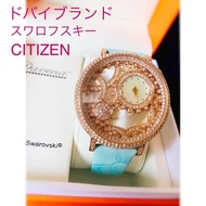 Japanese Fashion Genuine Watch DAVENA DAVENA Swarovski CITIZEN Pink Gold Cute Stylish Gift Fashion A