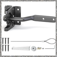 Automatic Self Locking Gate Latch Heavy Duty for Wooden Fence Post Mount Fence Gate Lock for Secure 