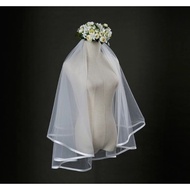 Veil Bridal Veil Tunang Veil Simple Veil White