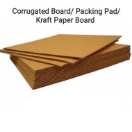 Corrugated Board 3mm / 5mm / 8mm Packing Carton Kraft Paper Kotak Lapik Layer 5pcs/pack