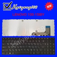Keyboard คีย์บอร์ดใช้กับ Lenovo Ideapad 100-15IBY 100-15, 100-15IBY, 100-15IB เป้นพิมพ์ ภาษา  ไทย-อังกฤษ