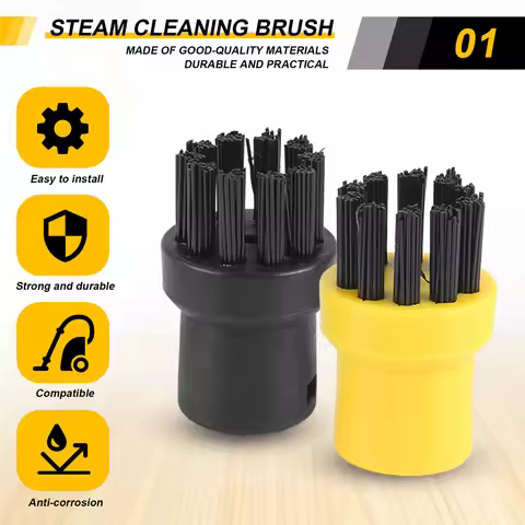 AT418 Pack of Hand Tool Nozzle Bristle Brushes for Karcher SC1 SC2 SC3 SC4 SC5 SC7 Steam Cleaner