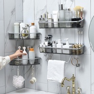 Bathroom Shelf With Hook Shower Rack Storage Organize Corner Shelf Wall-Mounted Shower Shampoo Holder Bathroom Accessories Set