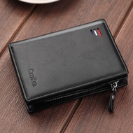 Vintage Men Leather Luxury Wallet Short Slim Male Purses Money Clip Credit Card Dollar Cow Leather Wallet Mens Card Purse