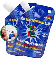 Le Glue Temporary Glue, 2 Pack – Non-Permanent Adhesive for Plastic Building Blocks, No More Messy B