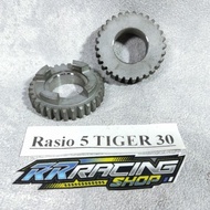 [✅Garansi] Gigi Rasio Tiger 5 Mata 30 Oplos Herex Racing