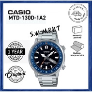 Casio Watch MTD-130D-1A2  Day Date Display Compass Ring Quartz Analog Men Sport Watch