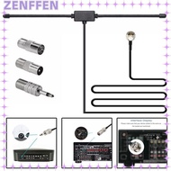 ZENFFEN FM Dipole Aerial, 75Ohm Universal Radio Antenna, Portable Stereo Plug Play Aerial Connector 