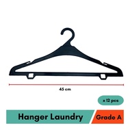GANTUNGAN Plastic Laundry Hanger 45 cm x 12pcs Laundry Clothes Hanger