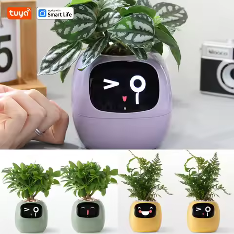 Ivy Tuya Smart Planter,Endless Fun Over 49 Rich Expressions,7 smart sensors,AI Chips Make Raising Pl
