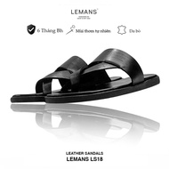 LEMANS cowhide flip-flops - LS18, 2-layer fragrant rubber sole, genuine youthful 3-layer leather str