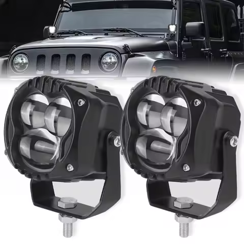 12V 24V 3 inch Hi-Lo LED Work Light Pods Offraod 4x4 Driving Running Light Fog Light For Jeep Lada N