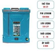 Electric sprayer using Litium Tatsu battery TS20A8LR and TS20A12LR 20 liters.