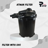 Filter Canister Kolam Aquarium UV Atman EF 3000-UVC Ultraviolet