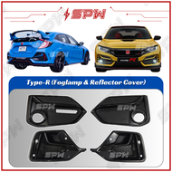 Honda Civic FC 2016-2021 OEM FK7 FK8 Type-R Si Front Rear Bumper Fog Lamp Fog Light Spot Light Cover