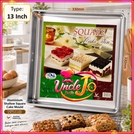 Aluminium Shallow Square Cake Mould Tin – 8 / 10 / 12 / 13 Inch | Loyang Kek Segi Empat & Kuih (4 Si