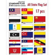 Astar 3x6 ALL State Polyester Flag Set / Bendera semua negeri AF-36-17