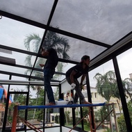 Kaca film rumah gedung kanopi