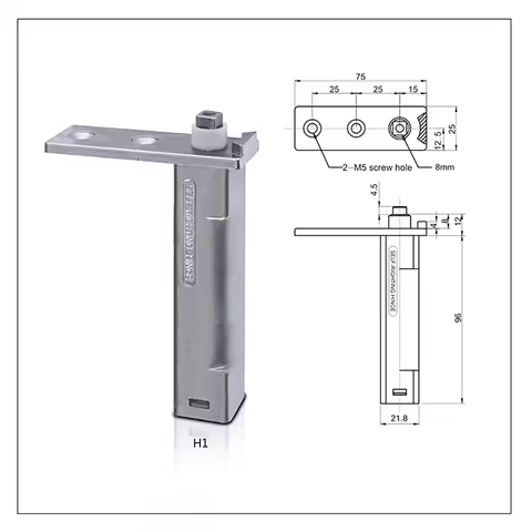 1PCS Refrigerator Door Hinge Spring Hinges Automatic Doors Pivot Hinge Stainless Steel Door Hinges 9