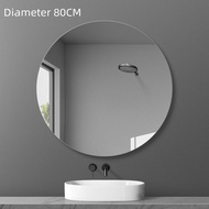 Bathroom Mirror Dressing Table Mirror Circular Mirror Bedroom Wall Mounted Mirror Frameless Dressing