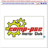 HD-218 COMP-PAC MOTOR CLUB EMBROIDERY PATCH
