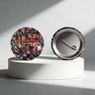 Rock Band S-Stone R-Roses Laser Badge Pins Handmade Brooches for Backpack Gifts Bag Decor Fans Colle