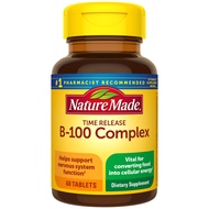 Nature Made B-100 Complex Time Release Tablets, 60 Count for Metabolic Health (Pack of 3) Nature Mad