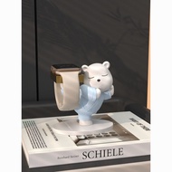 Cute Bear Decorations Home Desktop Creative Suitable for Apple Watch Apple Watch iwatch8 Cute Bear D