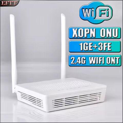 New XPON ONU 1GE 3FE 1VOIP 2.4G WIFI EPON/GPON ONT Optical Fiber Modem Router Modem Compatible with 