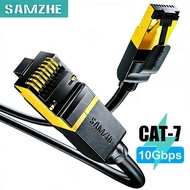 SAMZHE CAT 7 Ethernet Cable 28AWG Heavy-Duty CAT 7 LAN Cable RJ45 Transmission Speed 10Gbps