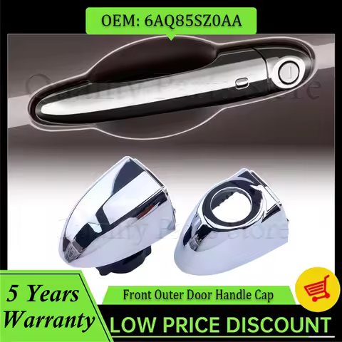 Exteiror Door Outer Handle Cap For Fiat For 500X 2016-2021 Front Outer Door Handle Cap Chrome 6AQ85S