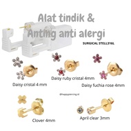 Ear piercing tool anti-allergy surgical steel 316L