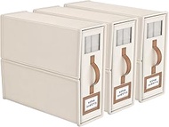 3 Pack Foldable Bed Sheets Set Organizers and Storage(King & Queen Size),Linen Fabric Closet Organiz