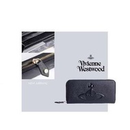 {EXplosive} Vivienne Westwood 土星 限量款真皮浮印logo皮夾 長夾 錢包