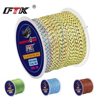 FTK 114M Strong PE Fishing Line 4 Strands Braided 0.16-0.35mm 20-50LB Fishing Line Multifilament Dur