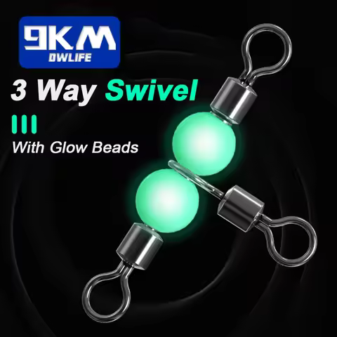 10PcsThree Way Fishing Swivel Tackle 3 Way Swivels Saltwater Fishing Swivel Fishing Line Connector W
