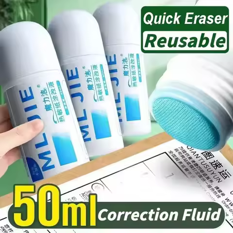 Fast-Drying Thermal Paper Correction Fluid Eraser Package Parcel Box ID Information Protector Anti P