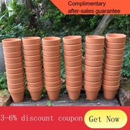 ML.SG Spot Red Pottery Flower Pot Succulent Flower Pot Ceramic Green Plant Indoor Pot Gardening Plant Mud Pot Clay Pot F