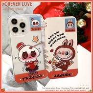 Cartoon Cartoon Bone Labubu Apple 17promax/16promax Phone Case iPhone16plus/15plus Flip Book Apple 1